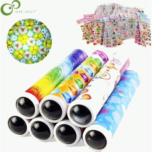1Pcs Adjustable Kaleidoscope Fancy Color World kids Educational Toy magical Kaleidoscopes Toys Scalable Extended Rotation WYW