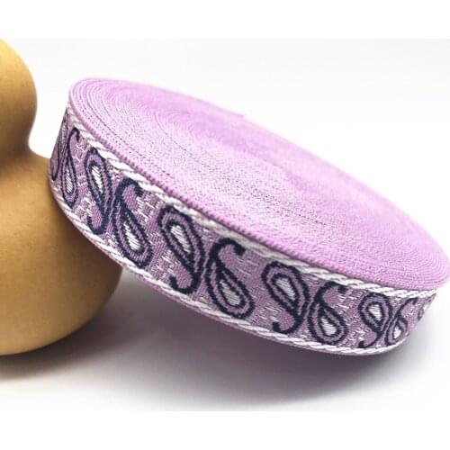 10Yards 15mm 5/8" Single Face Jacquard Ribbon Christmas Halloween Party Accessories Gift Packaging Material Woven Ribbon