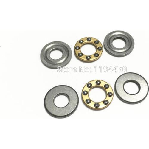 10pcs/Lot F12-21M 12x21x5 mm Axial Ball Bearing Thrust Bearing 12mm x 21mm x 5mm Miniature Plane Bearing 3-Parts