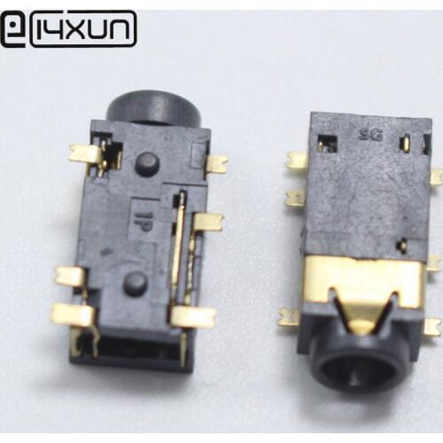 10PCS PJ-342 3.5mm Headphone jack PJ342 6Pin Audio Socket SMD 3+3 Pin Gold Plated Connector