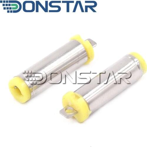 10pcs Male Tuning Fork Connector 5.5*2.1mm 5.5x2.1mm 5.5*2.1 mm Yellow DIY DC Power plug For welding