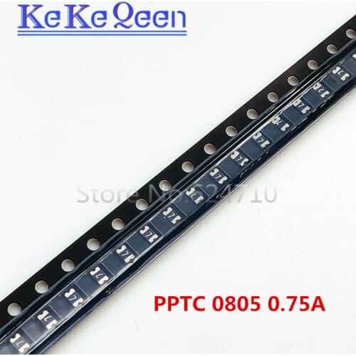 100PCS JK-SMD0805-075 PTC FUSE 0805 0.75A 750mA 6V 15V 2.0*1.2mm SMT SMD PPTC Resettable Fuses