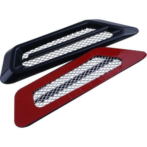 2pcs Universal Car Side Air Flow Vent Sticker Fender Hole Cover Intake Grille Decoration Sticker Car Accessories