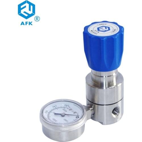 316L inlet 200 bar single-stage liquid nitrogen gas pressure regulator
