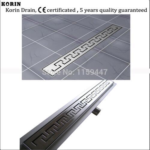 600mm "Zipper" Style Stainless Steel 304 Linear Shower Drain, Horizontal Drain, Shower Floor Waste, Shower Channel