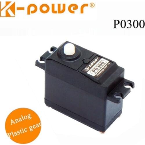 20PCS K-power P0300 Analog Servo 3kg JR plug Plastic Gear servo Standard size servo for RC Model part