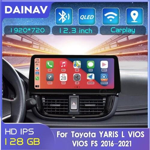 Android Car Radio 2 Din GPS Navigation for Toyota YARiS L VIOS VIOS FS 2016-2021 Car Multimedia DVD Player Auto Radio Recorder