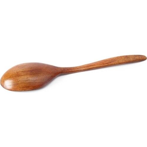 1pc Natural Wood Bamboo Spoon Eco-Friendly Tableware Dining Soup Tea Honey Coffee Spoon Soup Catering Spoon Cooking Utensil Tool