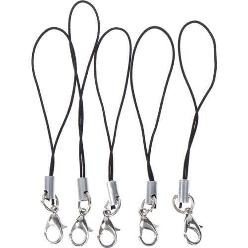 10Pcs Lanyard keychain for USB flash drive strap string black