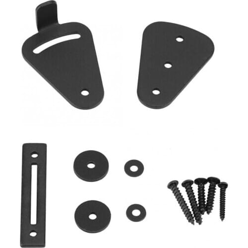 Home Living Room Bedroom Black Steel Safety Durable Lock Sliding Barn Door Lock Garage Shed Wooden Gate Door Latch Easy Install