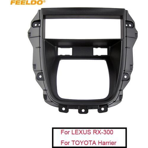 FEELDO Car Stereo Radio Fascia Frame For Lexus RX-300 Toyota Harrier 1Din Dash Panel Installation Mount Trim Kit #MX4917