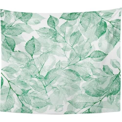 Tapestry Watercolor Bright Wonderful Leaves Z of Sketches Retro Vintage Tapestries Wall Hanging for Living Room Bedroom Dorm