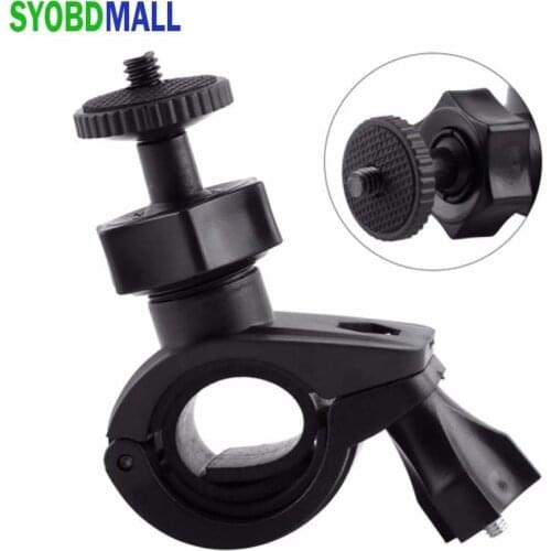 Motor Bicycle Mount Holder 1/4 Screw Handlebar Clip Mount Bracket For Gopro Hero 4/3+/3/2/1 Sport Dv Camera 6mm Screw Interface