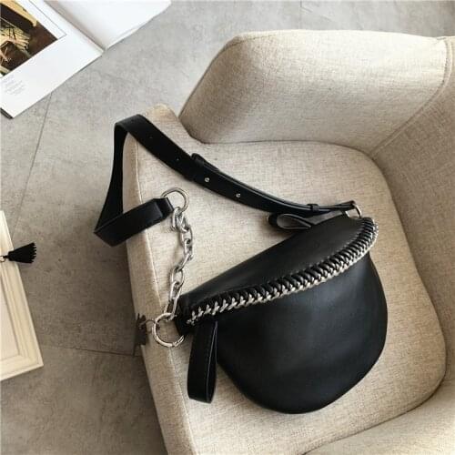 Chain Small Sling bag for women Crossbody Bags 2020 new Shoulder bags PU Leather Handbags and Purses lady Fanny Pack wallet