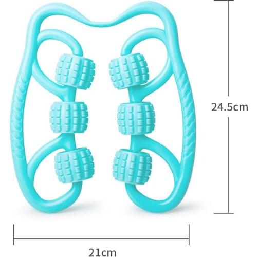 Massager Skinny Leg Muscle Relaxer Yoga Leg Massager Six-wheel Roller Stovepipe Device Leg Clamp Fitness Equipment XE
