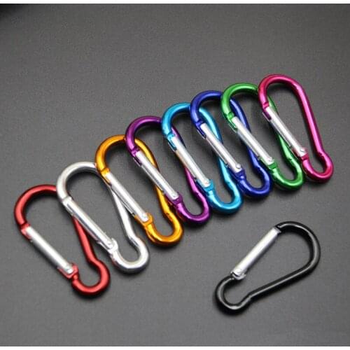 3pcs No.5 No.6 D-type gourd type multifunctional mountaineering buckle aluminum alloy outdoor water bottle buckle