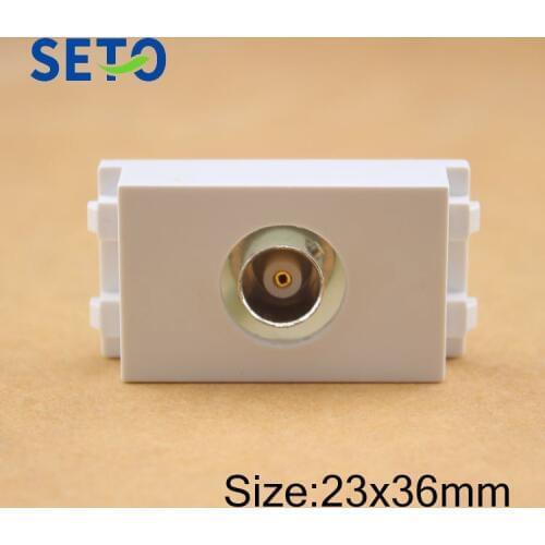 SeTo 128 Type BNC Monitor Module BNC Connector Keystone For Wall Plate Socket