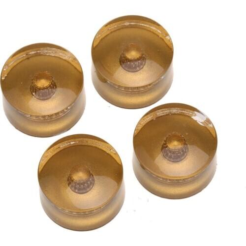 Musiclily Pro Metric Size 18 Splines Guitar Speed Knobs for Gretsch Streamliner Style, Gold (Set of 4)