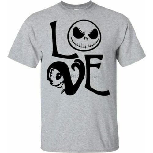 Nightmare Before Christmas Jack And Sally Love Men T-Shirt S-3Xl Printed Tee Shirt