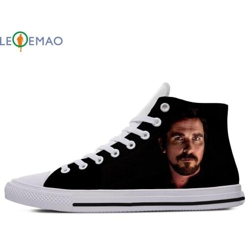 Custom Spring Autumn Canvas Shoes Christian Bale High Quality Handiness Flats Mens Casual Shoes Comfortable Big Off White