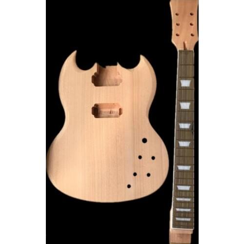 Set Electric Guitar Body+Mahogany Guitar Neck 22Fret 24.75inch Unfinished