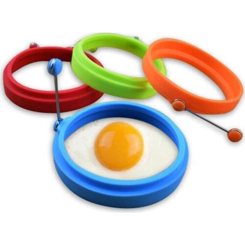 Silicone New Pancake Maker Fried Egg Mold With handle Forms Non stick Simple Operation Pancake Maker Omelette Round tool