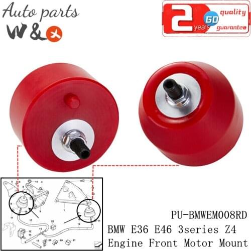 Engine Front Motor Mount For BMW E36 E46 316i 318i 320i 325i 330i Z3 Z4 Motor Mounts Polyurethane (PU) Bushing