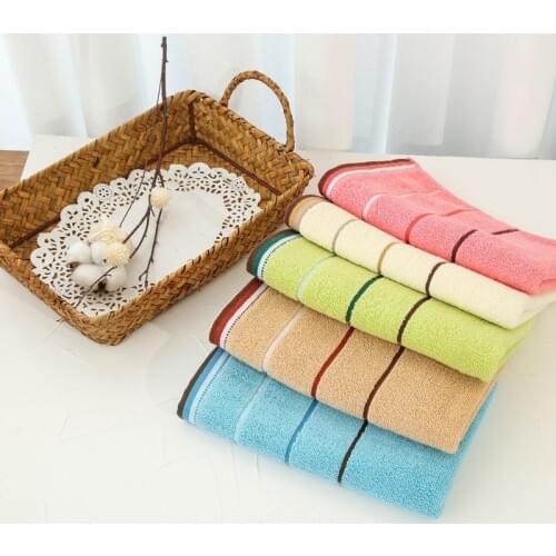 35*75cm Cotton Face Towel Adult Soft Terry Absorbent Quick Drying Body Hand Hair Bath Towels Washbasin Facecloth Bathroom TJ1699