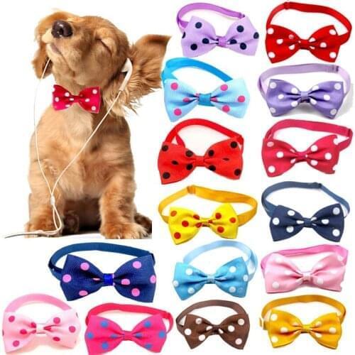 Christmas Pet Cat Dog Collar Bow Tie Adjustable Neck Strap Cat Dog Grooming Accessories Pet Decoration Cat Dog Neck Supplies