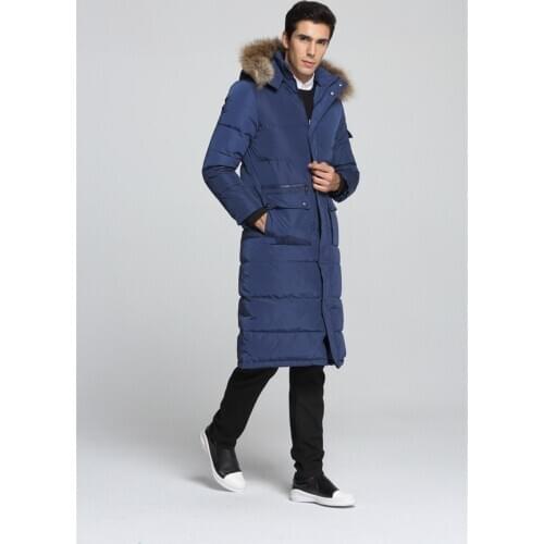 Hooded Warm Thick Long Coats Winter Male Jacket Plus Size Men White Duck Down Coat Black Jackets Casaco Masculino WXF154 s