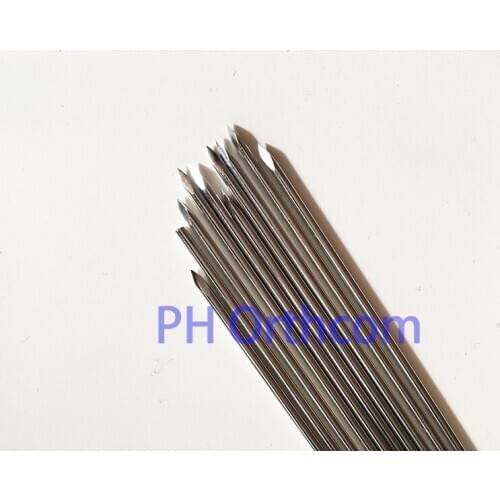 Mixed Size of K Wire 1.0/1.2/1.5/1.8/2.0/2.5/3.0x250mm Single end for Veterinary Orthopedic Instrument