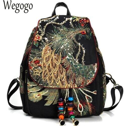 Wegogo Women's Backpacks With Sequins