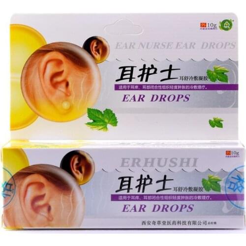 Ear Liquid Acute Otitis Drops Chinese Herbal Medicine for Ear Tinnitus Deafness Sore Health Caring 10g