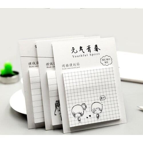 1Pack Paper girl Message Memo Computer Planner Writing Record Remind Memo Pad Office Stationery School Supplies