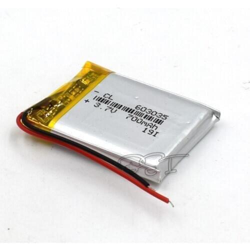 10Pcs 3.7V 603035 With Protective Plate 700mAh Rechargeable Polymer Lithium Battery For PSP Navigation Ebook Core Li-ion Cell