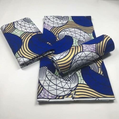 100% Cotton African Real Golden Wax Print Fabric Veritable High Quality 6 Yards African Fabric For Party Dress N1503-4