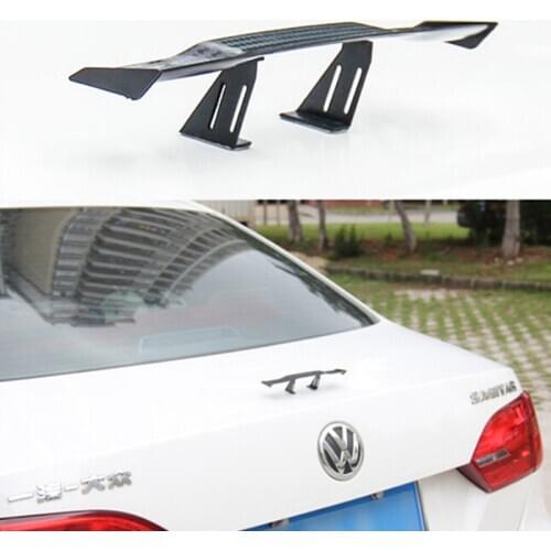 17cm Universal Car Tail Wing Carbon Cheap Spoiler Mini Auto Fiber Decoration Car-styling Auto Fiber Decoration