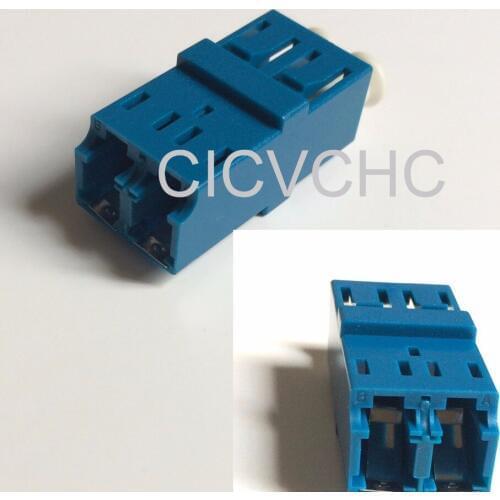 20pcs LC-Duplex-Anti Laser-with Short Flange-Blue/Optical Fiber Adapter