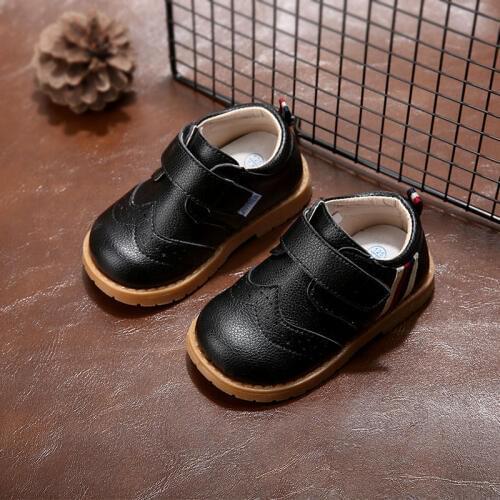 2019 spring 1-3-5 years old boys and girls casual shoes Finn British wind childrens shoes baby solid color toddler shoes