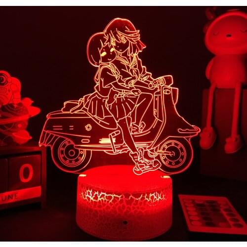 3D Anime Lamp KILL la KILL Night Light Ryuko Matoi Figure for Bedroom Decor Gift Nightlight Anime 3d Lamp Dropshipping