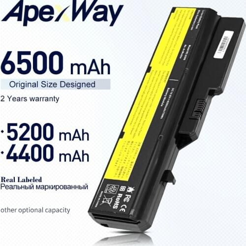 10.8V Laptop Battery L09M6Y02 For Lenovo IdeaPad Z570 Z560 Z460 G560 G460 V360 V370 V470 57Y6454 57Y6455 121001071 6500mAhjong