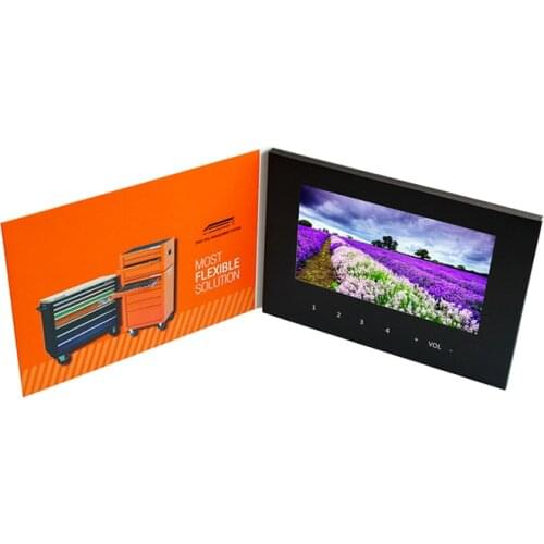Free Custom Made High-Grade Specialty Paper Video Box 7inch Universal Screen Brochure Fashion Design for Advertising Business