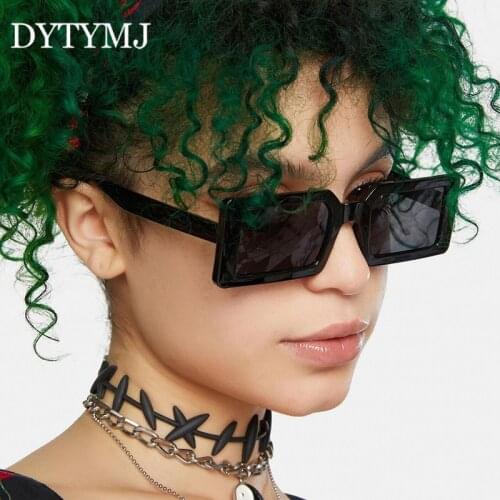 DYTYMJ Fashion Square Sunglasses Women Small Frame Rectangle Sunglasses for Women Vintage Shades for Women Retro Gafas De Sol