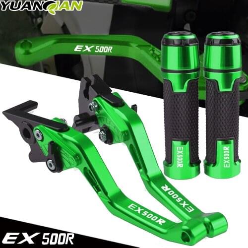 EX500 R Motorcycle Adjustable Brake Clutch Lever Handle Hand Grips For KAWASAKI EX500R EX 500R 1990-2009 1991 1992 1993 1994 95