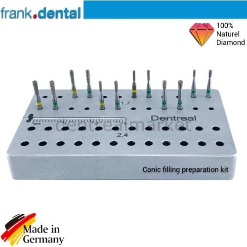 Frank Dental Conic filling preparation diamond bur Kit - FD009 Dental Diamond Burs Kit