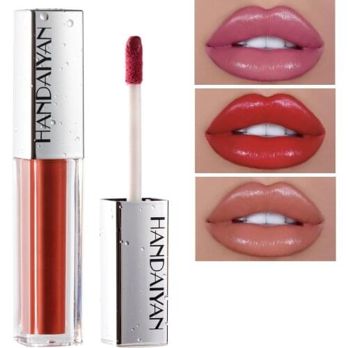 HANDAIYAN Moisturizer Lip Gloss Velvet Matte Lasting Moisturizing Lipstick Lip Glaze Waterproof Volume Lip Clear Lipgloss TSLM1