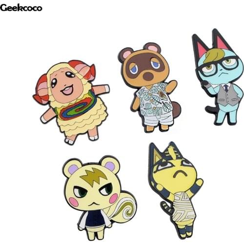 J1604 Cartoon Animals Enamel Pins For Clothes Metal Gift Jewelry Para Bag Shirt Hat Backpack Insignia Brooches Badges