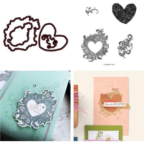 Love Die New Cutting Dies and Stamps Scrapbook Dariy Decoration Stencil Embossing Template Diy Greeting Card Handmade Decoration