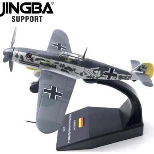 JASON TUTU German BF109F-4 Fighter Diecast Metal 1/72 aircraft Model Military Thunder Airplane Collection gifts