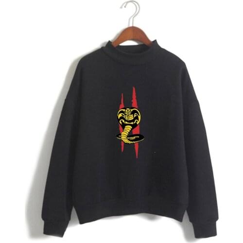 New cobra kai Womens Turtleneck Hoodies men Hoode Fashion men Winter 2019 Autumn Pullover men Jumper
